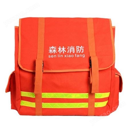 应急防水森林消防水带框架双肩背包帆布应急救援水带收纳包