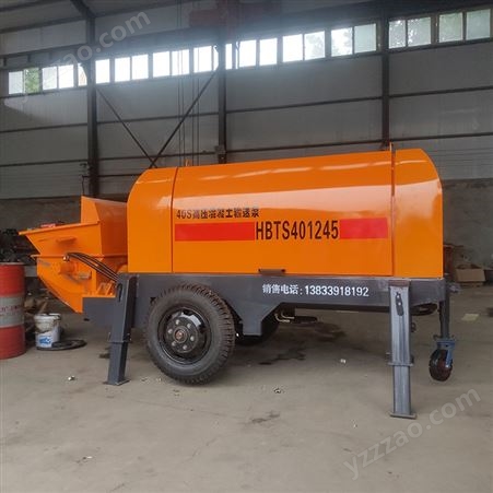 谛润 HBT40型拖泵 小型混凝土泵车报价 混凝土输送泵厂家