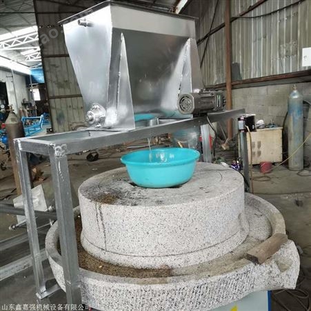 小麦石磨面粉机 自动商用五谷杂粮磨面机 豆浆石磨机图片