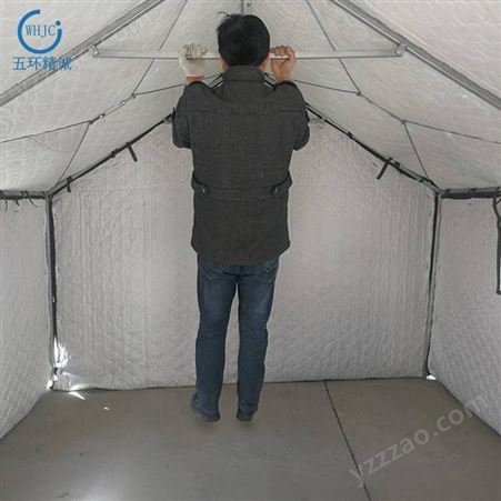北京五环精诚3*4m救灾棉帐篷 工程帐篷 户外大型工地居住施工帐篷