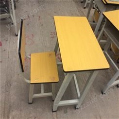 單人課桌椅可升降 昆明學校家具 學生桌椅