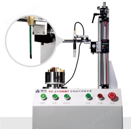 YC-3113多极磁环测量装置是一款高精度四轴定位的磁性样品表磁自动测量装置