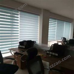 北京大型百叶窗帘定做办公室铝合金电动百叶窗遮光卷帘定做