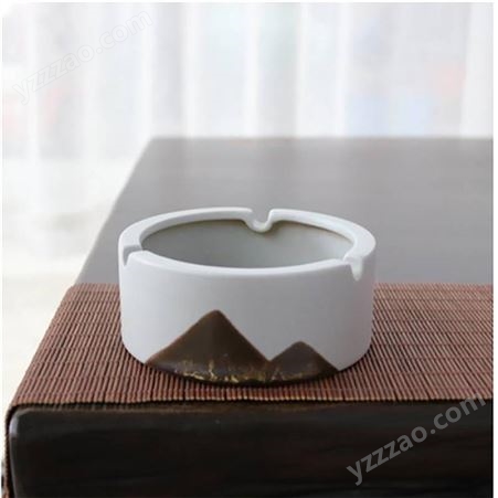 创意陶瓷烟灰缸装饰 欧式潮流烟灰缸带盖定制