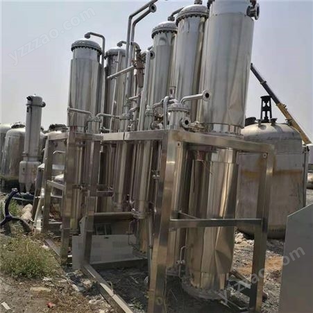 回收出售多管式蒸馏水机 全不锈钢工业蒸馏水机 反渗透水处理设备