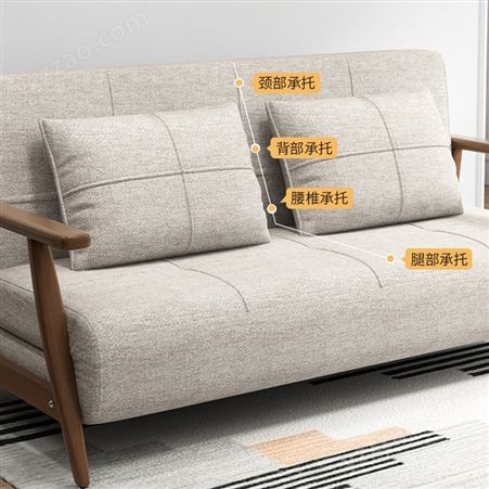 铁艺沙发床大小户型网红款两用床客厅多功能可折叠伸缩双人床
