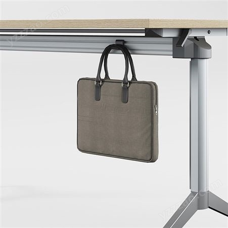 全铝合金折叠桌 培训大堂会议条桌 翻板桌 可移动带轮