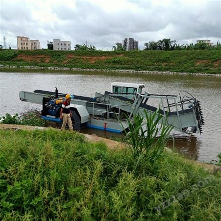 机械化水葫芦收割船 水电站漂浮物打捞船 蓝藻清理船圣城制造