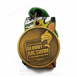 金银铜比赛奖牌定做 马拉松运动会通用金属纪念挂牌奖章定制