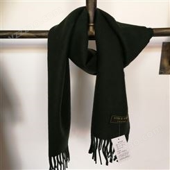 优质厂家 墨绿色围巾 围巾可定制 朵羊围巾