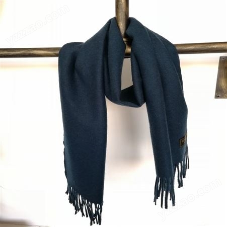素色纯羊毛围巾定制 秋冬纯色羊毛围巾工厂
