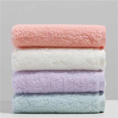 家用洗脸巾批发 16支螺旋平织面巾浴巾小方巾全棉 生产厂家