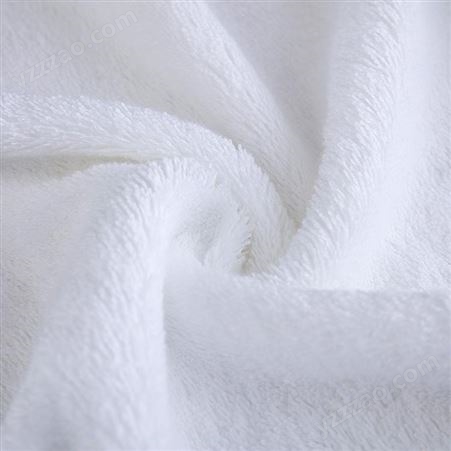 棉田里酒店毛巾 白色面巾32股线锻挡提花全棉毛巾