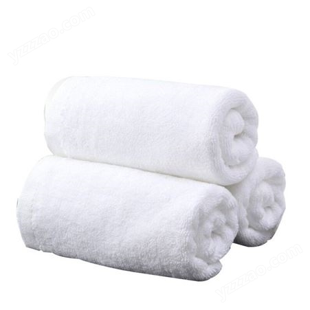 酒店毛巾白色纯棉面巾 家用擦脸巾不掉毛擦手毛巾 毛巾厂