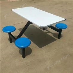 不锈钢连体餐桌 学生食堂餐桌椅 玻璃钢餐桌椅 食堂桌椅批发