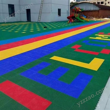 湘冠批发 悬浮地板工厂 荆门幼儿园拼装式地板厂家