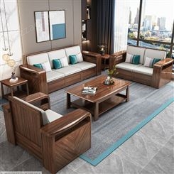 广东乌金木实木沙发 冬夏两用储物型沙发设计 现代中式组合别墅客厅家具