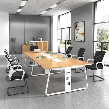办公家具大型长条会议桌椅 长方形商务洽谈条桌