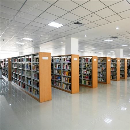 可拆卸钢制书架 图书馆双面书架定制厂家 办公室文件书架价格
