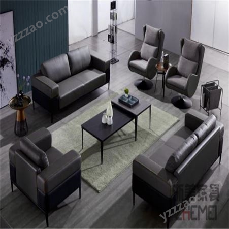 现代简约 雅赫软装 坐垫柔软舒适 颜色可定制 洽谈沙发